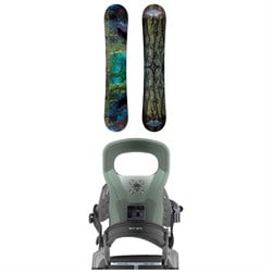 GNU Finest Asym C2X Snowboard ​+ Bent Metal Logic Snowboard Bindings 2026