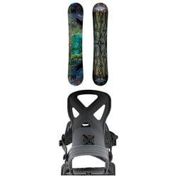 GNU Finest Asym C2X Snowboard ​+ Bent Metal Anvil Snowboard Bindings 2026