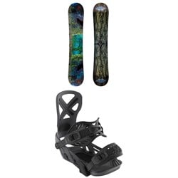 GNU Finest Asym C2X Snowboard ​+ Bent Metal Anvil Snowboard Bindings 2026