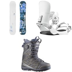 Salomon Abstract Snowboard ​+ EDB Snowboard Bindings ​+ X Approach Lace SJ Boa Snowboard Boots 2026