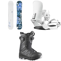Salomon Abstract Snowboard ​+ EDB Snowboard Bindings ​+ Ivy BOA SJ Snowboard Boots - Women's 2026