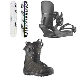 Salomon Huck Knife Snowboard ​+ EDB Snowboard Bindings ​+ X Approach Lace SJ Boa Snowboard Boots 2026