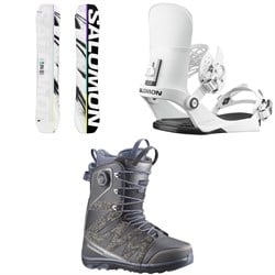 Salomon Huck Knife Snowboard ​+ EDB Snowboard Bindings ​+ X Approach Lace SJ Boa Snowboard Boots 2026