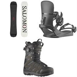 Salomon Craft Snowboard ​+ EDB Snowboard Bindings ​+ X Approach Lace SJ Boa Snowboard Boots 2026