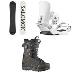 Salomon Craft Snowboard ​+ EDB Snowboard Bindings ​+ X Approach Lace SJ Boa Snowboard Boots 2026