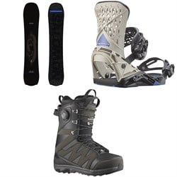 Salomon Fastlane Snowboard ​+ Highlander Snowboard Bindings ​+ X Approach Lace SJ Boa Snowboard Boots 2026