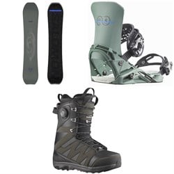 Salomon Highpath Snowboard ​+ District Pro Snowboard Bindings ​+ X Approach Lace SJ Boa Snowboard Boots 2026