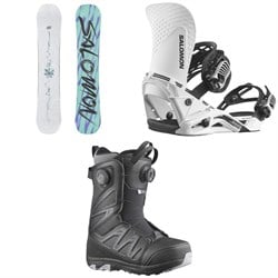 Salomon Oh Yeah Snowboard ​+ Hologram Snowboard Bindings  ​+ Ivy BOA SJ Snowboard Boots - Women's 2026