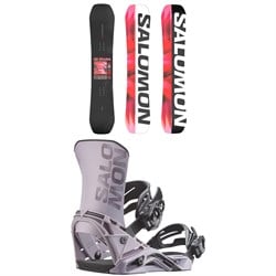 Salomon No Drama Snowboard ​+ District Snowboard Bindings - Women's 2026
