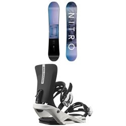 Nitro Arial Snowboard ​+ Salomon Rhythm Jr Snowboard Bindings - Kids' 2026