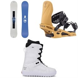 Arbor Metal Machine Decon Snowboard ​+ Spruce Snowboard Bindings ​+ Vans Hi Standard OG Snowboard Boots 2026