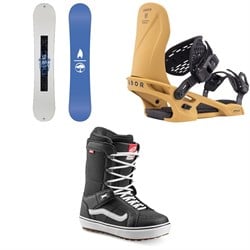 Arbor Metal Machine Decon Snowboard ​+ Spruce Snowboard Bindings ​+ Vans Hi Standard OG Snowboard Boots 2026