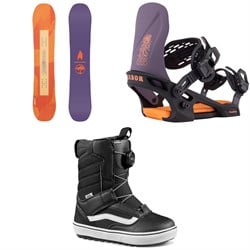 Arbor Cavet Snowboard ​+ Sapling Snowboard Bindings ​+ Vans Juvie Linerless Snowboard Boots - Kids' 2026