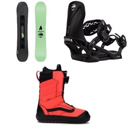 Arbor Votive Snowboard ​+ Sapling Snowboard Bindings ​+ Vans Juvie OG Snowboard Boots - Kids' 2026