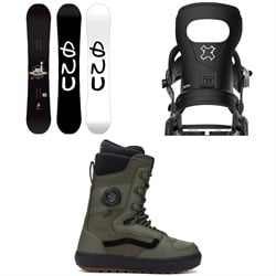 GNU Facts BTX Snowboard ​+ Bent Metal Joint Snowboard Bindings ​+ Vans Invado OG Snowboard Boots 2026