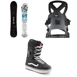 GNU Antigravity C3 Snowboard ​+ Bent Metal Anvil Snowboard Bindings ​+ Vans Invado OG Snowboard Boots 2026