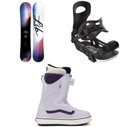 Lib Tech Cortado C2 Snowboard ​+ Bent Metal Metta Snowboard Bindings ​+ Vans Encore OG Snowboard Boots - Women's 2026