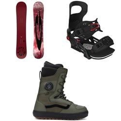 GNU Wagyu C3 Snowboard ​+ Bent Metal Logic Snowboard Bindings ​+ Vans Invado OG Snowboard Boots 2026