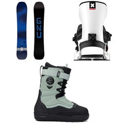 GNU Banked Country C3 Snowboard ​+ Bent Metal Transfer Snowboard Bindings ​+ Vans Infuse Snowboard Boots 2026