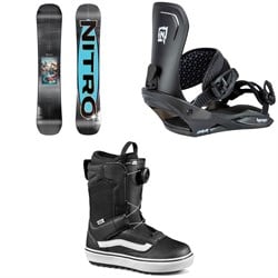 Nitro Mini Thrills Snowboard ​+ Charger Snowboard Bindings ​+ Vans Juvie OG Snowboard Boots - Kids' 2026