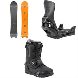 Nitro Dinghy Snowboard ​+ Step On Snowboard Bindings ​+ Profile Step On TLS Snowboard Boots 2026