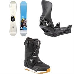 Nitro T1 Snowboard ​+ Step On Snowboard Bindings ​+ Venture Step On TLS Snowboard Boots 2026