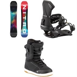 Nitro Team Snowboard ​+ Team Snowboard Bindings ​+ Venture Boa Snowboard Boots 2026