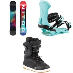 Nitro Team Snowboard ​+ Team Snowboard Bindings ​+ Venture Boa Snowboard Boots 2026
