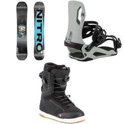 Nitro Cheap Thrills Snowboard ​+ Talent Snowboard Bindings ​+ Venture Boa Snowboard Boots 2026