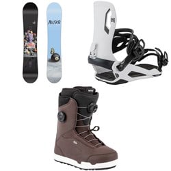 Nitro Mercy Snowboard ​+ Talent Snowboard Bindings ​+ Scala Boa Snowboard Boots - Women's 2026