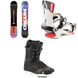 Nitro Prime Chroma Cam-Out Snowboard ​+ Rambler Snowboard Bindings ​+ Tangent Boa Snowboard Boots 2026