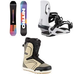 Nitro Prime Chroma Cam-Out Snowboard ​+ Talent Snowboard Bindings ​+ Sentinel Boa Snowboard Boots 2026