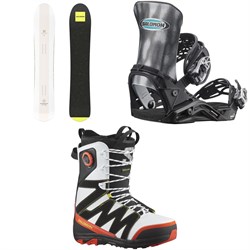 Salomon HPS - Takaharu Nakai E.P. Snowboard ​+ District Pro Team Snowboard Bindings ​+ X Approach Lace SJ Boa Snowboard Boots 2025