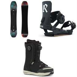 Ride Deep Fake Snowboard ​+ Drone Snowboard Bindings ​+ Lasso Pro Snowboard Boots 2026