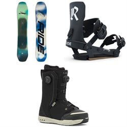 Ride Moderator Snowboard ​+ Drone Snowboard Bindings ​+ Lasso Pro Snowboard Boots 2026