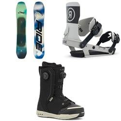 Ride Moderator Snowboard ​+ Drone Snowboard Bindings ​+ Lasso Pro Snowboard Boots 2026