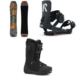Ride Superpig Snowboard ​+ Drone Snowboard Bindings ​+ Cadence Snowboard Boots - Women's 2026