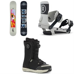 Ride Burnout Snowboard ​+ Drone Snowboard Bindings ​+ Lasso Pro Snowboard Boots 2026