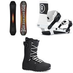 Ride Benchwarmer Snowboard ​+ Specter Snowboard Bindings ​+ Fuse Snowboard Boots 2026