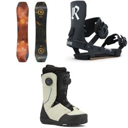 Ride Twinpig Snowboard ​+ Drone Snowboard Bindings ​+ Hera Pro Snowboard Boots - Women's 2026