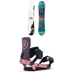 Ride Saturday Snowboard ​+ Drone Snowboard Bindings - Women's 2026