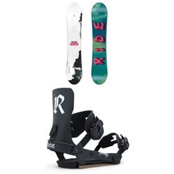 Ride Saturday Snowboard ​+ Drone Snowboard Bindings - Women's 2026