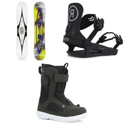 Ride Zero Jr Snowboard ​+ K-1 Snowboard Bindings ​+ Norris Snowboard Boots - Kids 2026