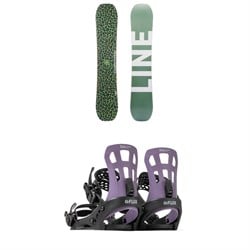 Line Skis Lateral Snowboard ​+ Flux EM Snowboard Bindings