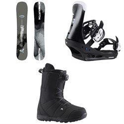 Burton Instigator PurePop Camber Snowboard ​+ Freestyle Snowboard Bindings ​+ Moto Boa Snowboard Boots 2026