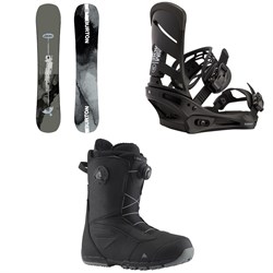 Burton Instigator PurePop Camber Snowboard ​+ Mission Snowboard Bindings ​+ Ruler Boa Snowboard Boots 2026