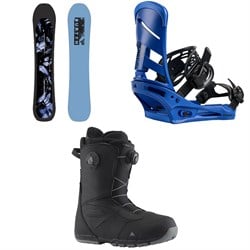 Burton Cartographer Snowboard ​+ Mission Snowboard Bindings ​+ Ruler Boa Snowboard Boots 2026