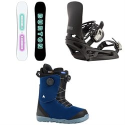 Burton Custom Snowboard ​+ Cartel EST Snowboard Bindings ​+ Swath BOA Snowboard Boots 2026