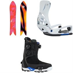 Burton Family Tree Smooth Operator Snowboard ​+ Step On Genesis EST Snowboard Bindings ​+ Waverange Step On X Pro Snowboard Boots 2026