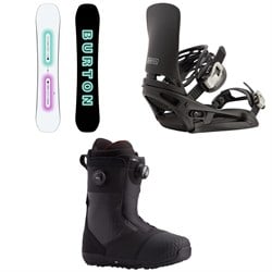 Burton Custom Snowboard ​+ Cartel EST Snowboard Bindings ​+ Ion Boa Snowboard Boots 2026